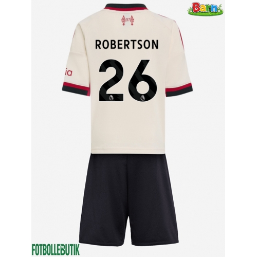 Liverpool Andrew Robertson #26 Bortaställ Barn 2025-26 Kortärmad (+ Korta byxor)